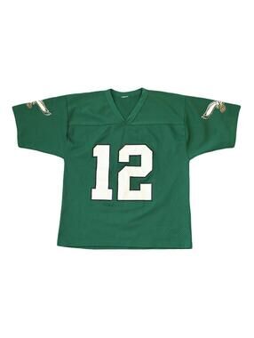 Vintage Philadelphia Eagles Randall Cunningham Logo 7 Jersey Green 90s Small